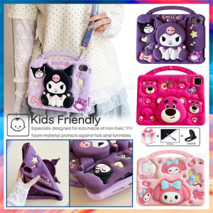 Kid Safe Cartoon 3D Shockproof Tablet Cover Protective Case with stand for iPad 11th A16 10th 9th 8th 7th Gen 10.2 Pro11 M5 Air11 Air5 Air4 Air6 Air7 Air2 9.7 mini 7 6 5 4 3 2 1