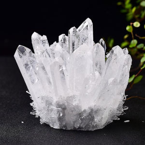 Natural White Water Crystal Cluster Energy Ornament Demagnetization Purification Crystal Raw Stone