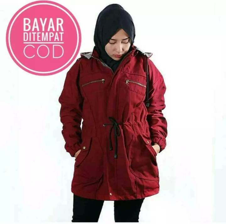 COD/BAYAR DITEMPAT) BRITTANY STORE Jaket Parka Cewek Kekinian