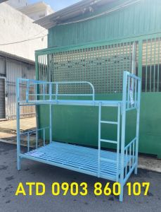 Giường tầng sắt trụ vuông cho bé an toàn leo trèo hình chụp thật 100% giao lắp tphcm bình dương đồng nai