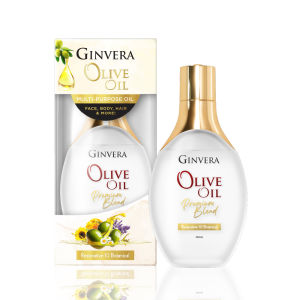 GINVERA Essential Olive Oil Elixir Premium Blend 100ml - For Hair / Face / Body - 2 Variants: Restore / Nourish