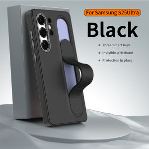 Suitable for Samsung Galaxy S26 S25 S24 Ultra S24 Plus Smart Silicone Wristband Holder Phone Case Smart Control Shortcut Button