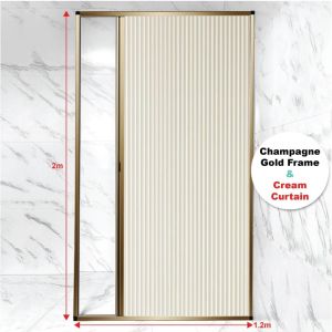 ⭐ Shower Screen ⭐ Bathroom Dry Wet Separation Waterproof Toilet Shower Door Visible Slim Narrow