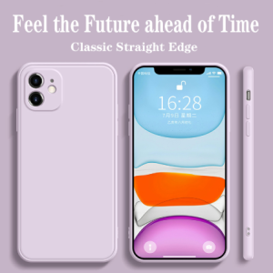 Ốp Silicon Lỏng Mềm Cạnh Vuông Cổ Điển Dành Cho iPhone 11 Pro Max X Xr Xs Max Se 2020 iPhone 7 8 6 6S Plus Ốp Điện Thoại Màu Trơn Sang Trọng
