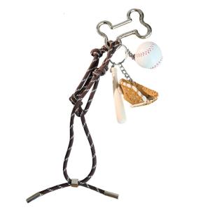 Trendy Baseball Shaped Keychain Sports Themed Bag Pendant Hanging Backpack Sporty Accessory For Travel Enthusiasts