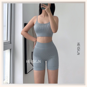 Đồ tập gym nữ Set đồ tập yoga nữ Áo bra Quần short nữ HERSIGN-SET117