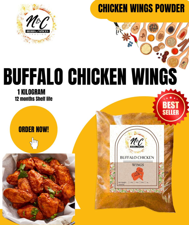 Buffalo Chicken Wings 50g 100g 250g 500g 1kg Herbs and Spices