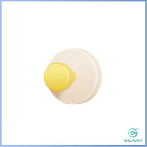 Yolanda【มีสินค้าในสต๊อก】 ตะขอสี 1 ชิ้น ไร้ร่องรอย ติดผนัง นำกลับมาใช้ใหม่ได้ ของแต่งบ้านมินิมอล Colorful hook