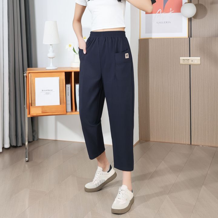 Fashion cartoon print casual pants yv43224