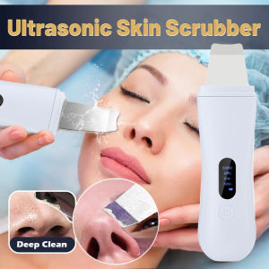 Ultrasonic Skin Scrubber Face Spatula 4 Modes Peeling Machine Blackhead Remover Extractor Shovel Deep Cleansing Facial Acne Cleaner Skincare Tool