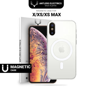 Antlers Electrics Magnetic Case Magsafe Untuk Iphone  X XR XS XSMAX Casing Iphone Anti Crack Anti Kuning For Iphone Magnetic Wireless Charging Case Anti Menguning