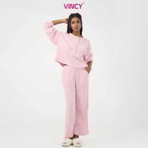 [Mua 3 giảm 20% mua 2 giảm 15%] Bộ thun dài tay áo cổ trụ cho Thu Đông BTD140W41