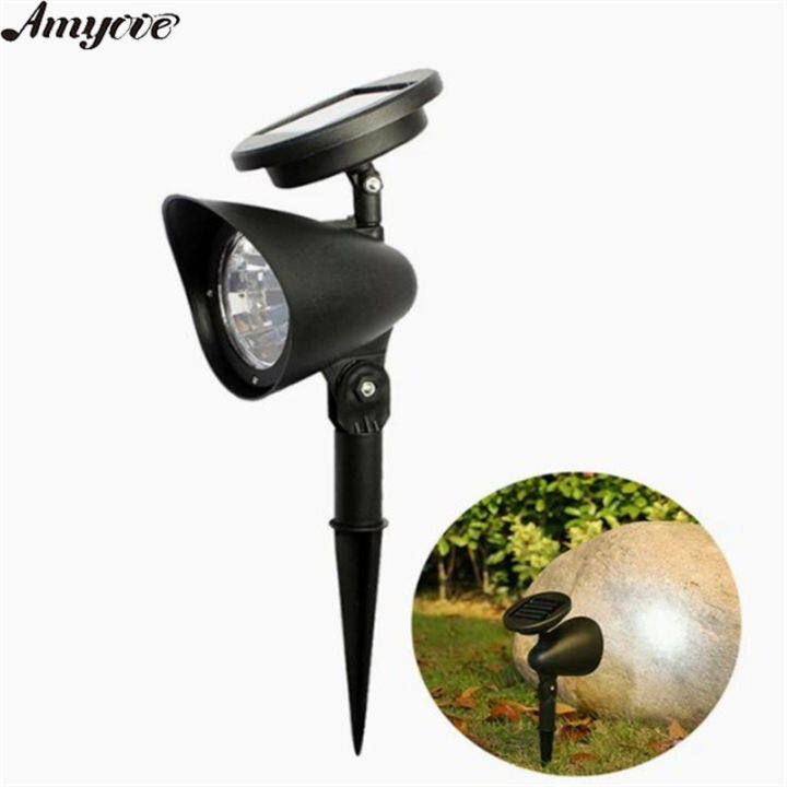 Solar Spotlight Waterproof Solar Spotlight In-Ground Landscape Wall ...