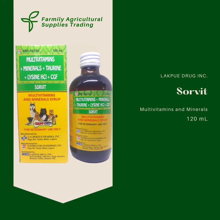 Sorvit Syrup Performance Enhancer For All Kinds of Pets 120 mL