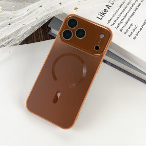 7CYM Laser Matte For Magsafe Wireless Charging Phone Case For iPhone 17 16 15 14 13 Pro Max Glass Full Lens Protection Cover