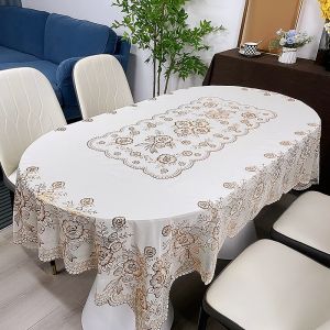 Taplak Meja Makan Persegi Segi Nuansa Klasik Vintage Ukuran/ Taplak Meja Cantik/  120cm X 170cm/140x90cm/137x183cm/150 Bundar/180Bundar/Segi 4 Kursi Anti Air /Taplak Meja Makan/ Taplak Meja Mewah