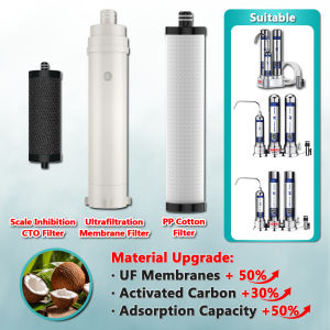 TROUWIDS Easy-Install Ultrafiltration Water Filter Set Elderly-Suitable Water Purifier Filter Faucet