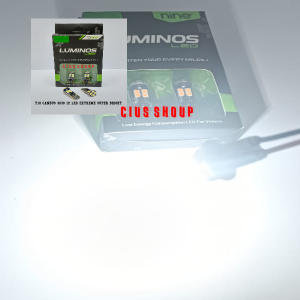 SATU PCS LAMPU LED T10 12 TITIK CANBUS LUMINOS NINE SUPER TERANG UNTUK LAMPU SENJA PLAT NOMOR KABIN PLAFON MOBIL DAN MOTOR