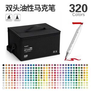 【24h】Dual Tip - Ended Marker Pen & Chisel Permanent Pens with Base for Coloring & Gifts