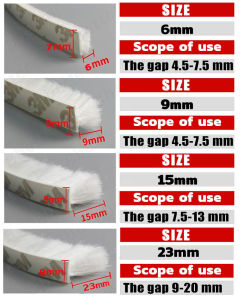 ✨COD&Ready Stock✨5M/10M Self Adhesive Door Seal Strip Gadgets Windproof Brush Tape Self Adhesive Door And Window Seal Windproof Sound Insulat felt tape free cutting multiple sizes available Door For Door Protector Strip Window Seal Self Adhesive