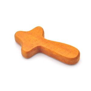 🙏Portable Olive Wood Holding Cross Comfort Cross 4 inch Wood Caring Cross Holy Land Pocket Souvenirs Praying Beliefs & Religious Decoration