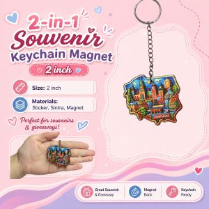 Travel PORTUGAL 2-in-1 Mini Keychain | Key Holder Collectible Souvenir