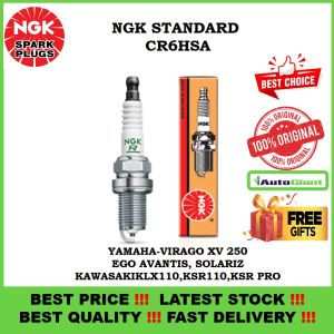 PALAM PENCUCUH NGK CR6HSA  (1PC) BOX KAWASAKI - KLX110 KSR110 KSR PRO & YAMAHA - VIRAGO XV 250 EGO  AVANTIZ SOLARIZ