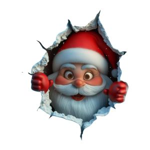 Christmas Wall Stickers Cute Christmas Toilet Stickers Self Adhesive Removable Bathroom Stickers Festive Holiday Home Decor