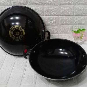 WAJAN ENAMEL TEBAL KUPING DIAMETER 34CM / WAJAN ANTI LENGKET ANTI GORES 34CM