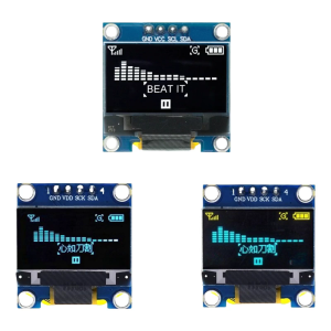 0.96Inch OLEDs Displays Module 128x64Pixels IIC OLEDs Screen Board Compatible for Electronics Blue Yellow Low Power