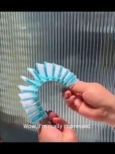 Flexible Bendable Cleaning Brush with Stiff Bristles for Bathroom Kitchen Sink Tile and Corner Clean PAZU