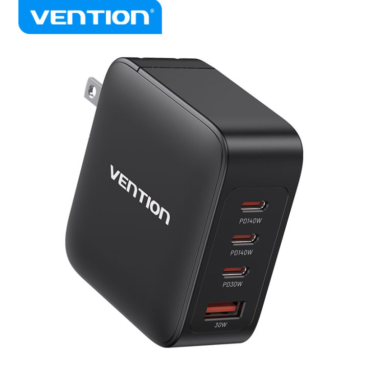 Vention Bộ Sạc Nhanh 4 Cổng 140W GaN USB-C PD3.1 Sạc Siêu Tốc Type-C ...
