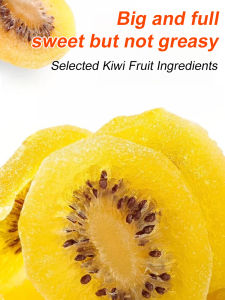 【HOT】[Natural Vitamin C /King of Fruits]Organic Golden Dried Kiwi Fruit/Dried Kiwi /flavor dried kiwi fruit