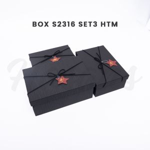 [1 Set] Box Kado / Kotak Hampers / Hard Box / Gift Box / Kotak Kado Hadiah / Box S2316 Set3