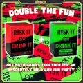 Risk IT OR Drink Card Game Ultimate Party Bundle - Fun Drinking Games for Parties, Pregame, Game Night, College, Hilarious Dares & Questions 18+UP. 