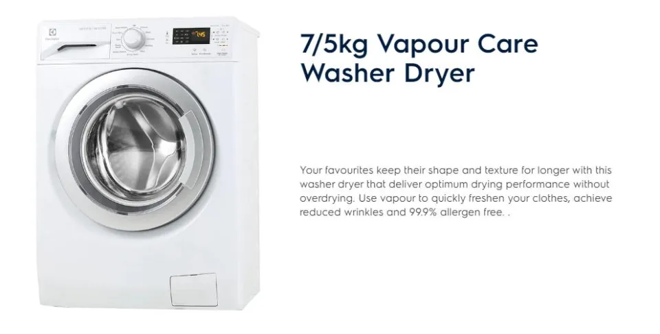 electrolux washer dryer combo eww12753