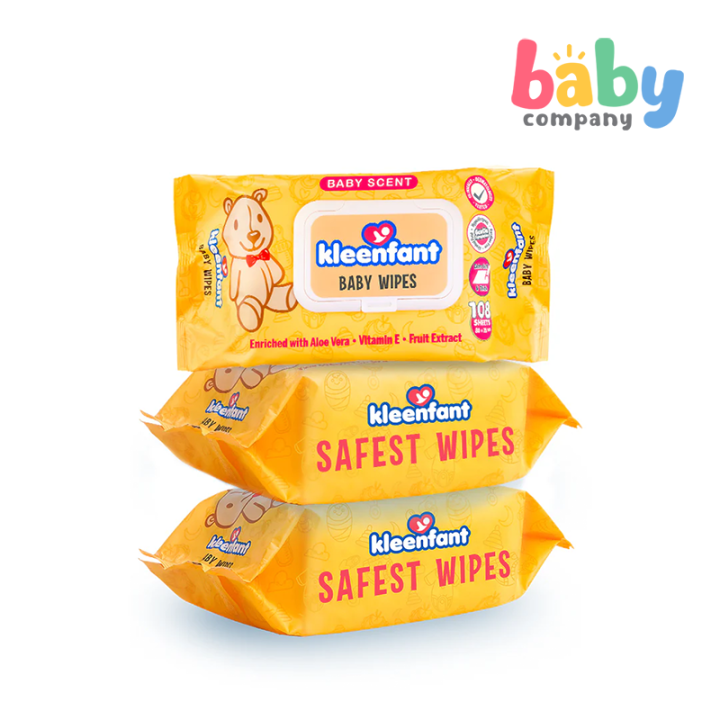 Kleenfant Baby Scent Scented Baby Wipes 108 sheets Pack of Lazada PH