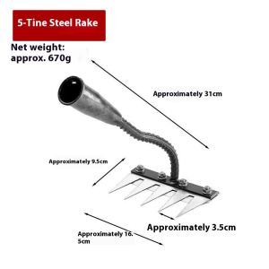Upgraded reinforcement weeding rake Turning nail rake flat ground loose manganese steel rake hoe farm tools tooth rake manufacturers iron rake agricultural tools flat rake