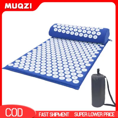 Back Body Acupressure Spike Massage Cushion Mat Acupuncture Massager with Pillow