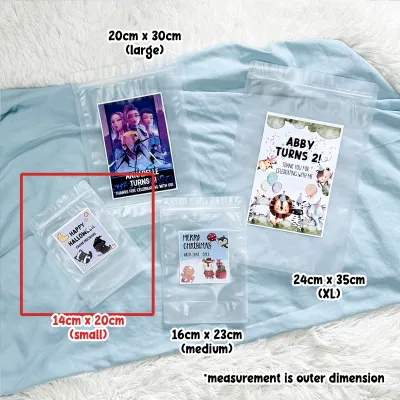 Empty Zip Lock Teacher Day Goodie Bag with Customised Sticker / Presents for Teachers / Thank you Gift Bags