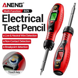 GORGE Tuốc nơ vít hai đầu Bút kiểm tra điện áp Còi báo động AC 30-1000V Máy dò điện áp kỹ thuật số Độ chính xác cao Cách nhiệt Máy kiểm tra tua vít Dụng cụ thợ điện