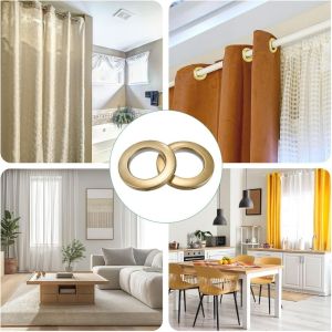 ตาไก่ผ้าม่าน 5 ชิ้น ห่วงม่าน ห่วงพลาสติก ตัวล็อคม่านแบบเจาะรู อุปกรณ์ผ้าม่าน ห่วงโรมัน