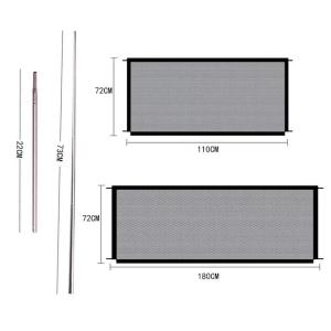 Safety Gate Pet Dog Cat Fence Holeless Mesh Fence Suitable for Baby Portable Folding Safety Net Stair Gate Guardrail