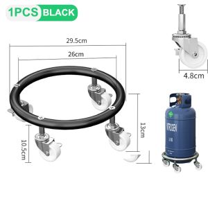 Gas Tank Holder with wheels landege Propane Cylinder Base Propane Tank Stand Dolly Gas Tank Rack