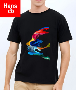 Kaos Pria 3 Dimensi Motif Animasi Topeng Tshirt Oblong Katun 24s H055 By Hans & co