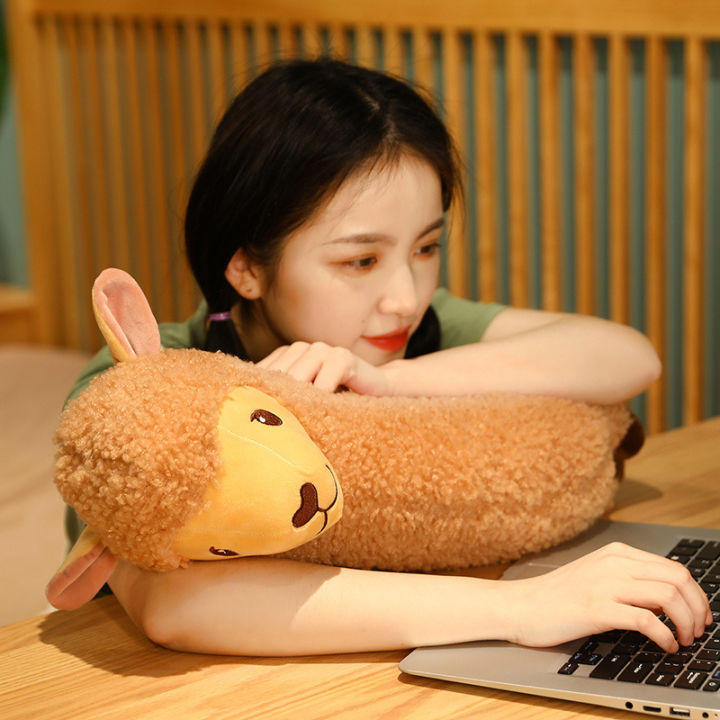 Kawaii Japanese Alpaca Plush Toy Hotdog Pillow Long Big Size Alpaca Soft  Stuffed Doll Sheep Animal Sleep Pillow For Kids Girls Birthday Present