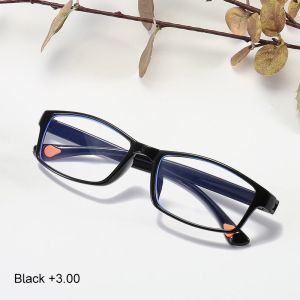 C.three HD anti-blue light anti-fatigue reading glasses for men and women fashion ultra-light portable reading glasses for the elderly