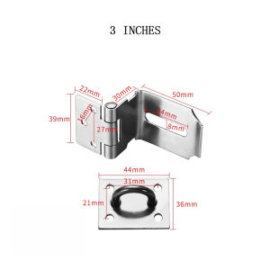 90 Degree Door Lock Hasp Lock Right Angle Stainless Staple Latch Door Safety Lock
