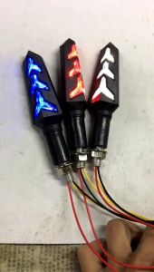 Lampu Sen Variasi LED Running 2 Warna Model Pesawat Lamborghini Universal Vixion-RXKing-Vario-CRF-KLX