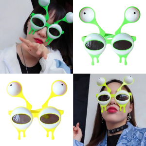 Photo Booth Props Glasses Funny Slug Slug Glasses for Photos Aliens Theme Sunglasses Props Signs Photobooth